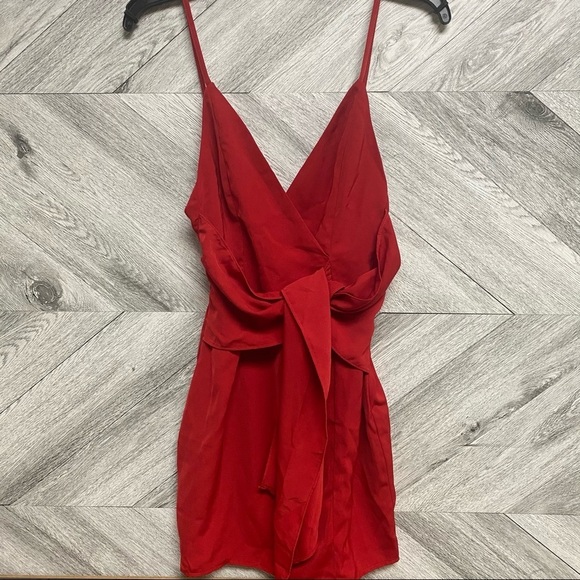 Superdown | About Us Revolve Naomi Red Mini Dress - Picture 7 of 11